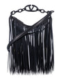 VALENTINO GARAVANI Mini Hobo Handbag with Sequin Fringes