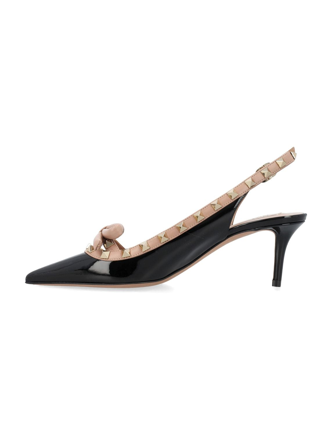 VALENTINO GARAVANI Rockstud Bow Slingback Pumps - 6cm Heel