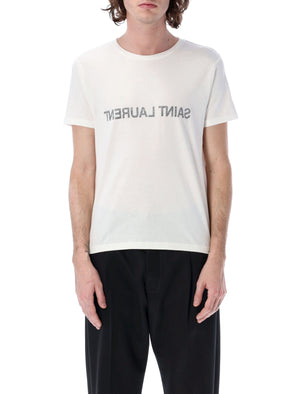 SAINT LAURENT Reverse Icon Cotton Tee