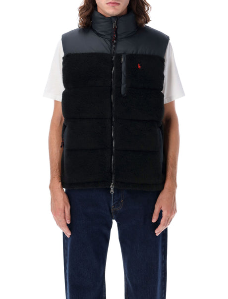 POLO RALPH LAUREN Men's Relaxed Fit Puffer Pile Vest - Size L