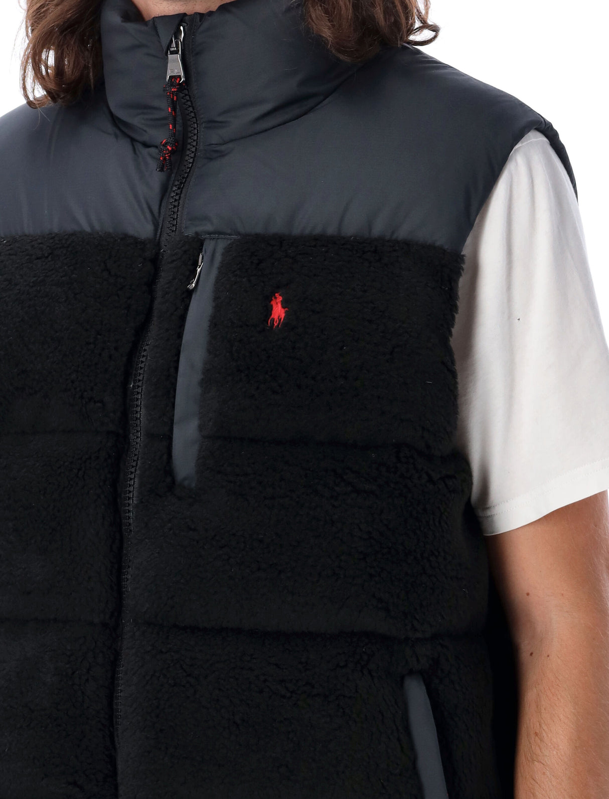 POLO RALPH LAUREN Men's Relaxed Fit Puffer Pile Vest - Size L