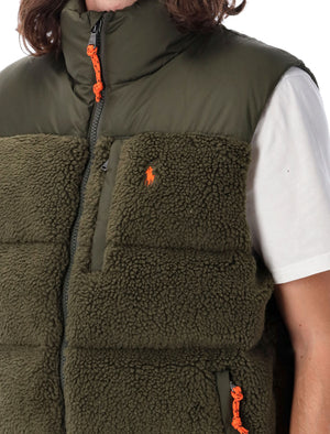 POLO RALPH LAUREN Men's Relaxed Fit Puffer Pile Vest