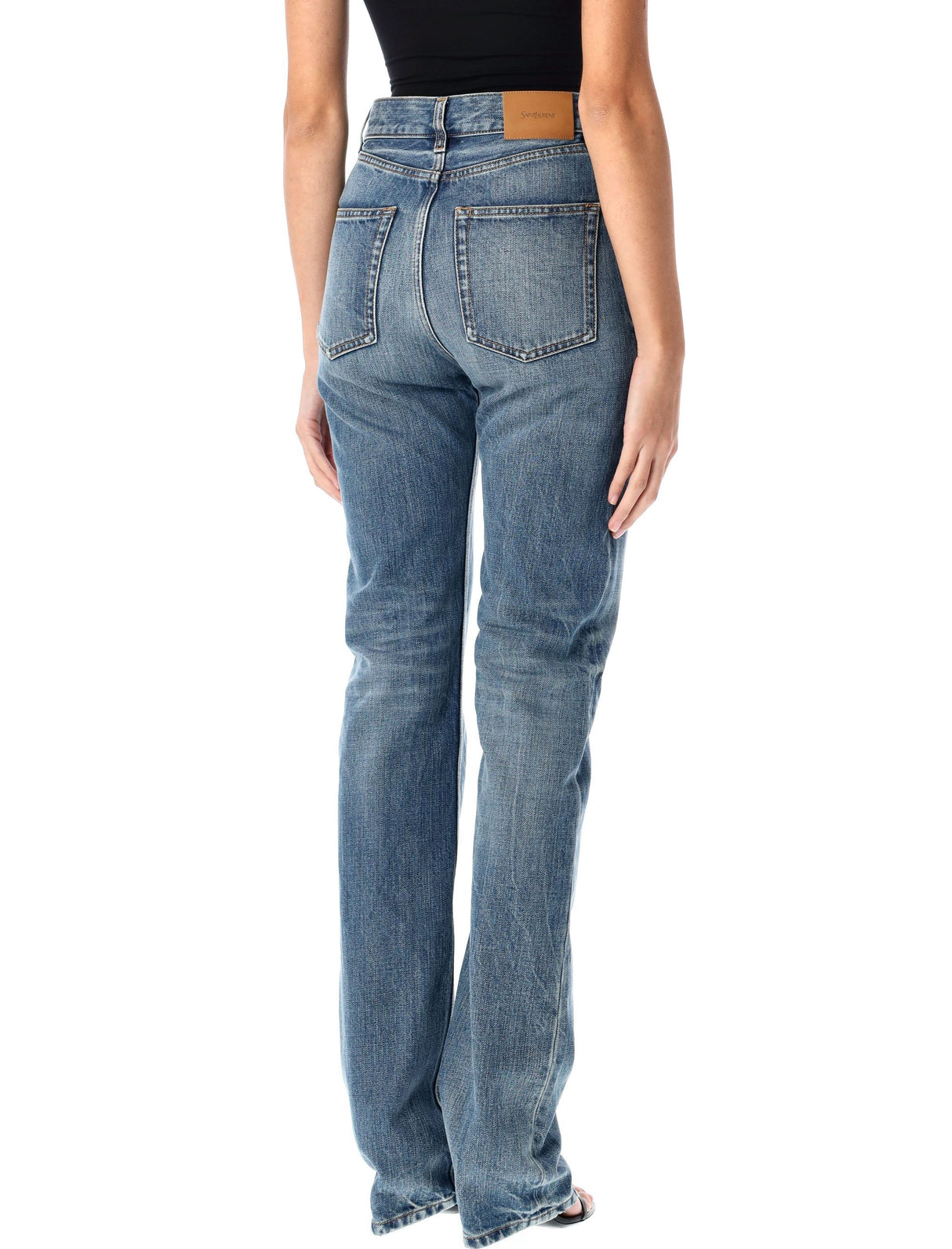 SAINT LAURENT 90's Slim Women's Jeans - High Waist Fit