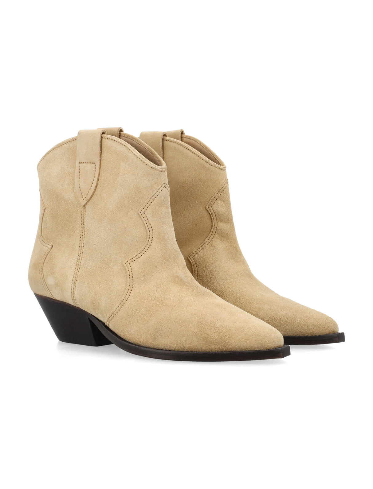 ISABEL MARANT Chic Suede Western Ankle Boots