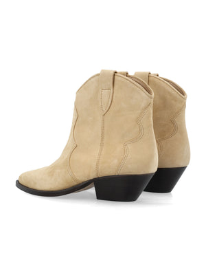 ISABEL MARANT Chic Suede Western Ankle Boots