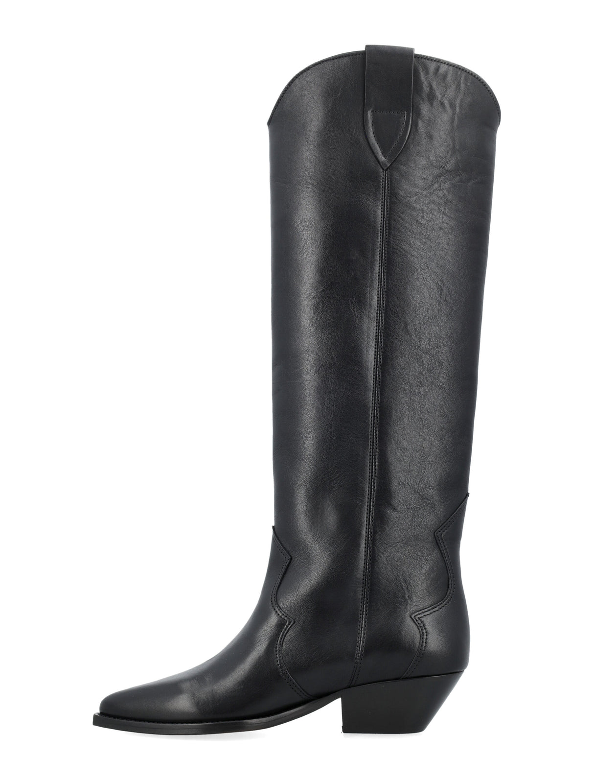 ISABEL MARANT Elegant Knee-High Leather Cowboy Boots