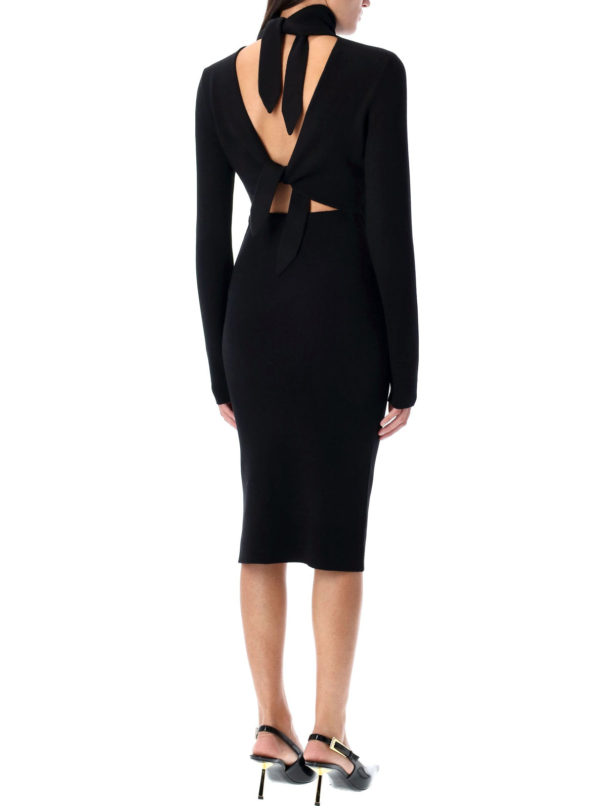 GIVENCHY BACK TIED MIDI DRESS