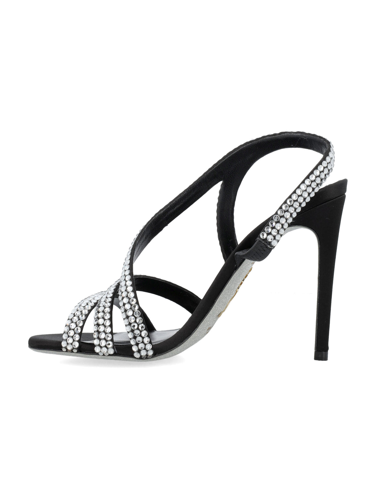 RENE CAOVILLA Elegant Crystal-Embellished Stiletto Sandals - 10.5cm Heel