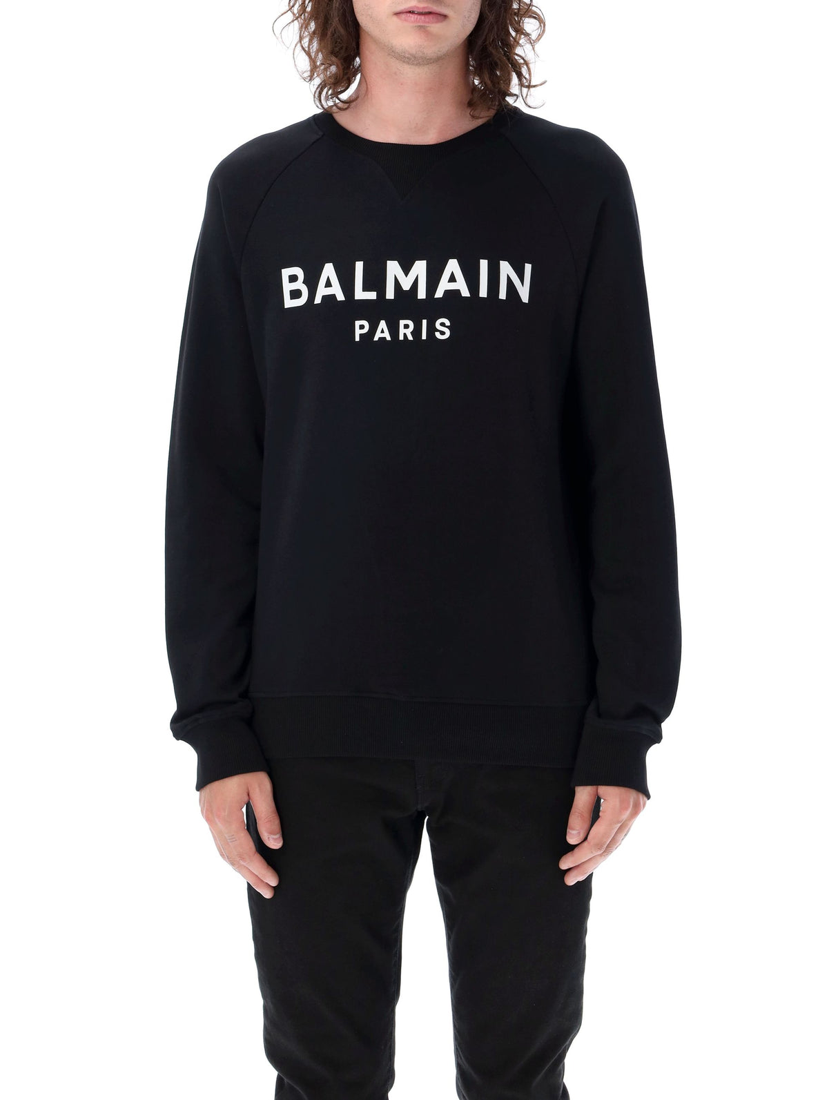 BALMAIN 都会的なロゴ入りスウェットシャツ - Lサイズ