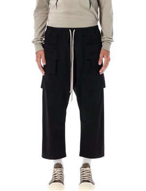 DRKSHDW Relaxed Fit Cargo Pants with Drop-Crotch Design - Size L