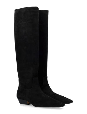 KHAITE Knee-High Suede Boots