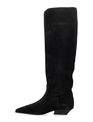 KHAITE Knee-High Suede Boots