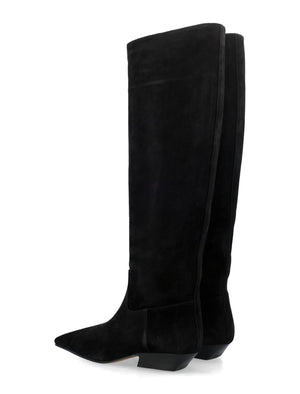 KHAITE Knee-High Suede Boots