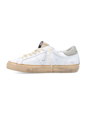 GOLDEN GOOSE Vintage Distressed Leather Sneakers with Suede Star