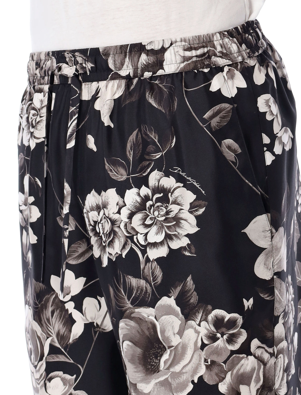 DOLCE & GABBANA Mini Floral Silk Bermuda Shorts for Men