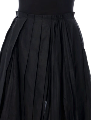 JIL SANDER Elegant Organdy Midi Skirt