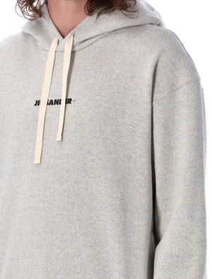 JIL SANDER Logo Hoodie - Relaxed Fit, Size L