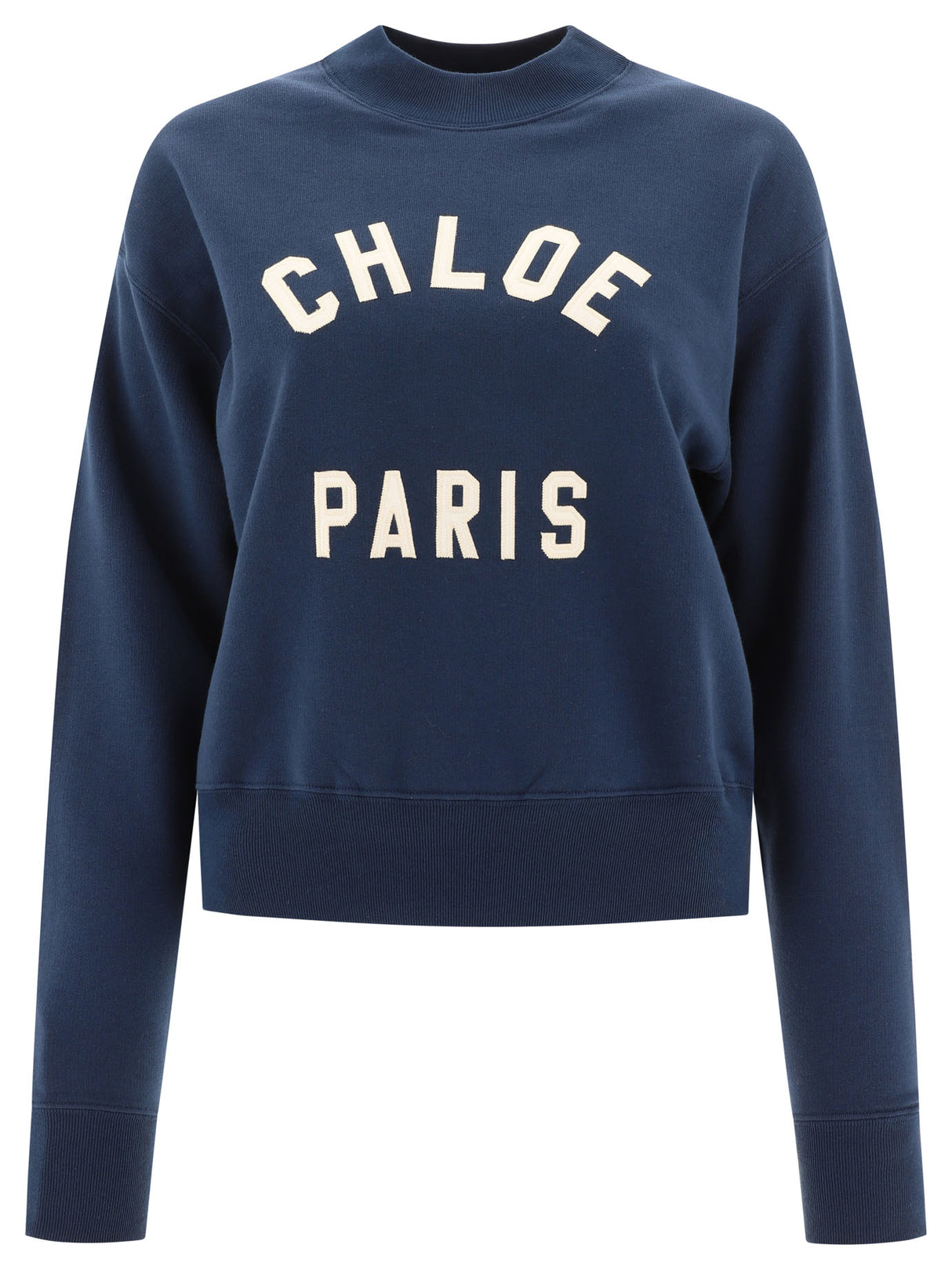 CHLOÉ ブルー綿スウェットシャツ