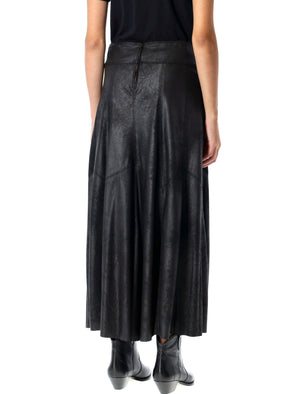 ISABEL MARANT Mid-Length Faux Leather Skirt