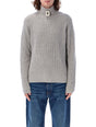 JW ANDERSON Contemporary Half-Zip Ribbed Sweater