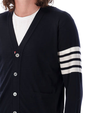 THOM BROWNE Classic V-Neck Cardigan Size 3 - Sustainable Fashion Essential