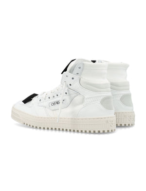 OFF-WHITE Contemporary Hi-Top Leather Sneakers