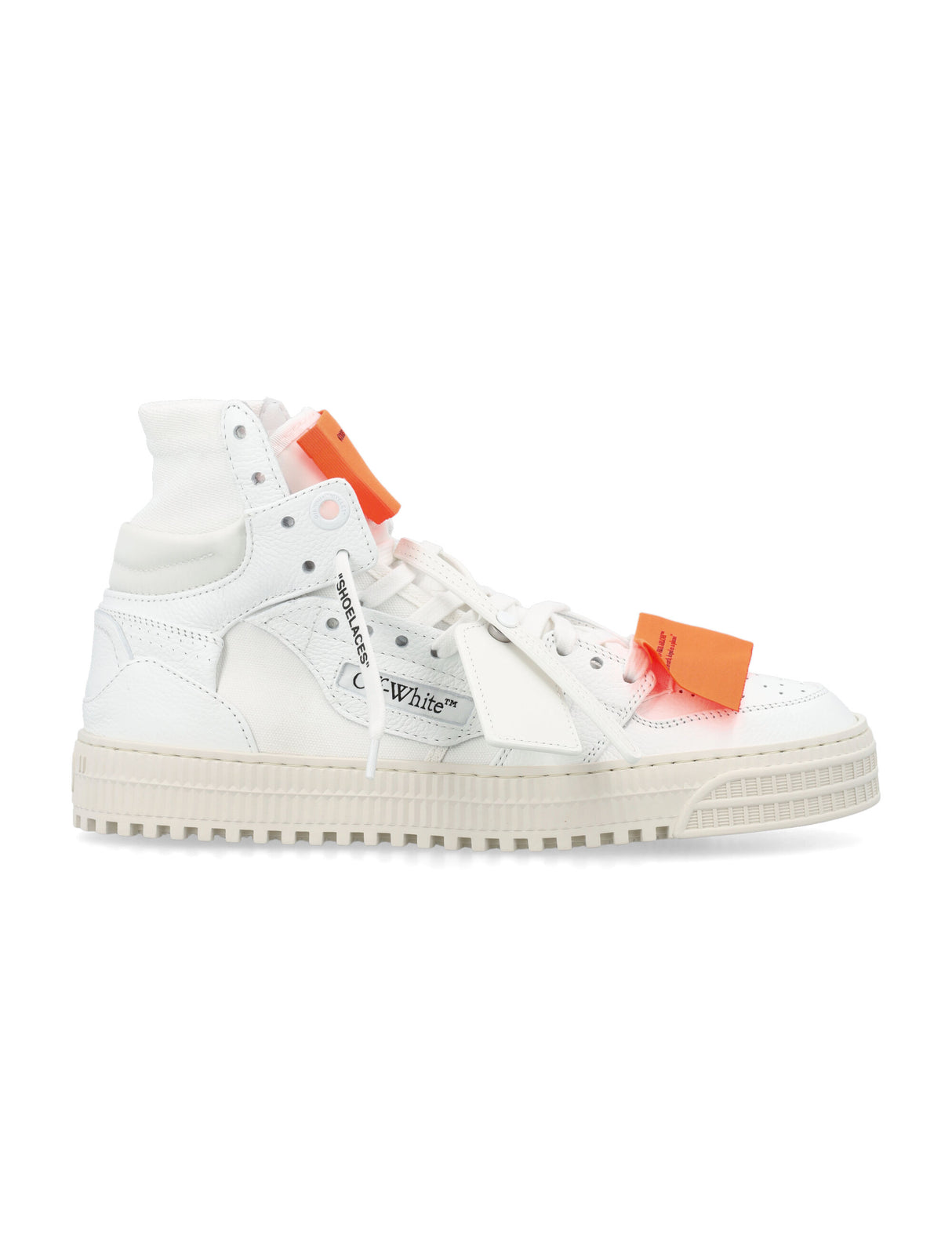 OFF-WHITE Urban Luxe Leather Hi-Top Sneakers