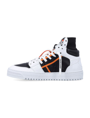 OFF-WHITE オフコート 100% レザー ブラック - ホワイト