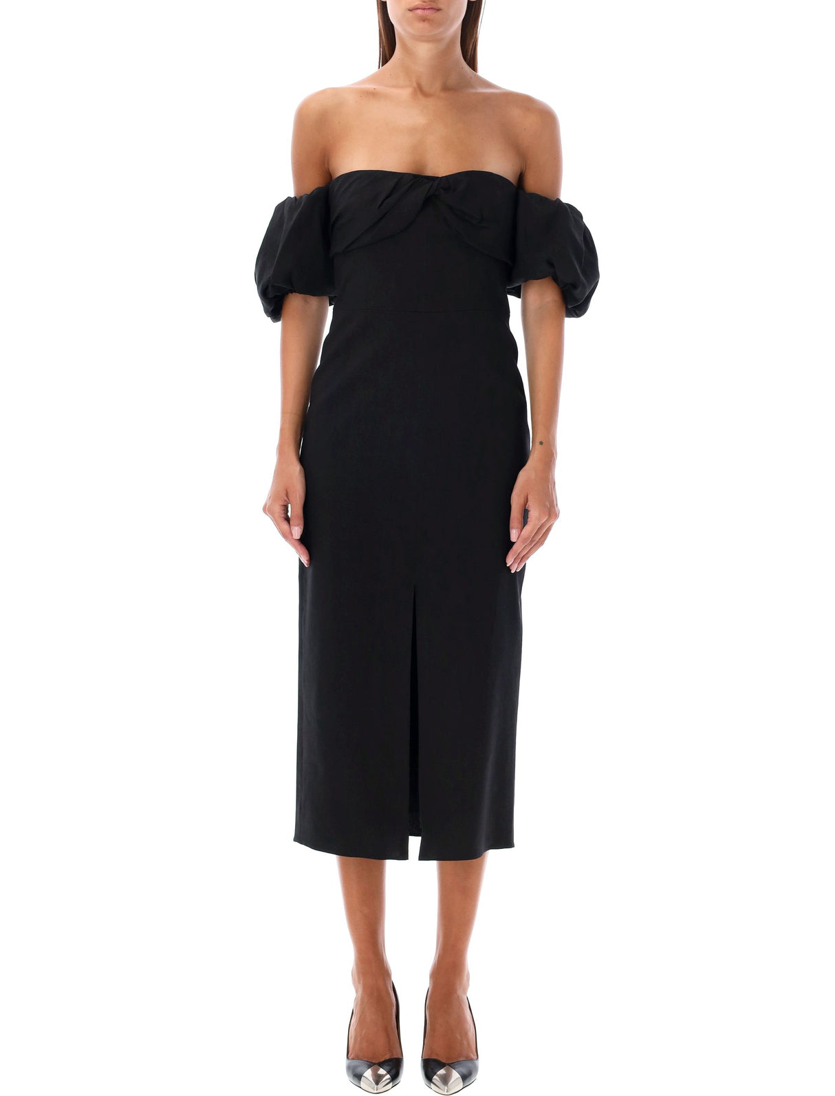 ISABEL MARANT Elegant Off-Shoulder Midi Dress