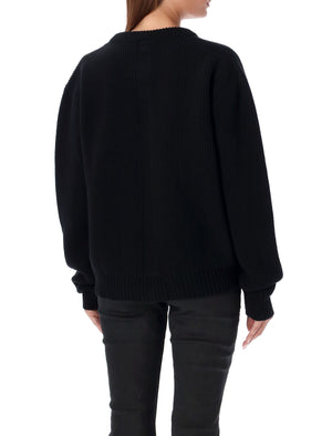 RICK OWENS Eclipse V-Neck Wool Sweater