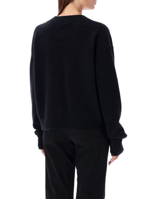 RICK OWENS Tommy Alpaca Wool V-neck Sweater