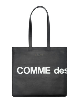 COMME DES GARÇONS WALLET Logo Tote Handbag 36x33 cm