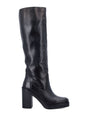 STUART WEITZMAN Knee-High Block Heel Boots with Platform - 8 cm