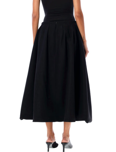 PATOU Pleated Midi Skirt