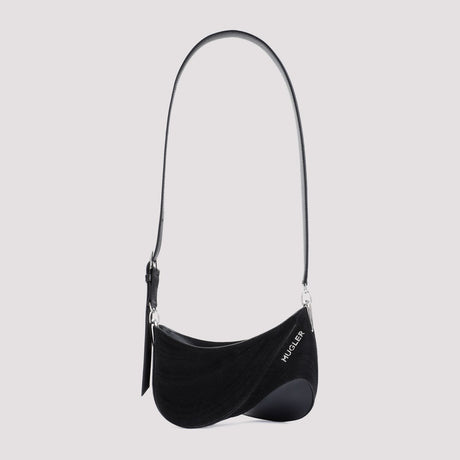 MUGLER Mini Curve Handbag - 23CM x 15CM x 11CM