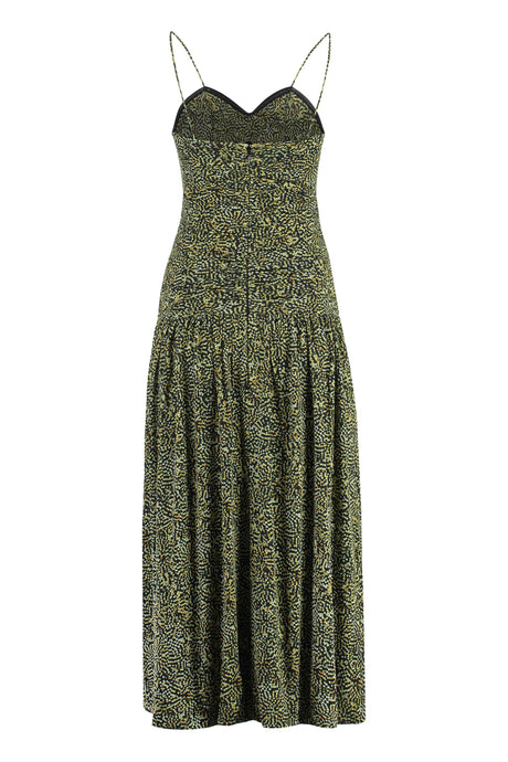 ISABEL MARANT Green Draped Dress for Women - SS24 Collection