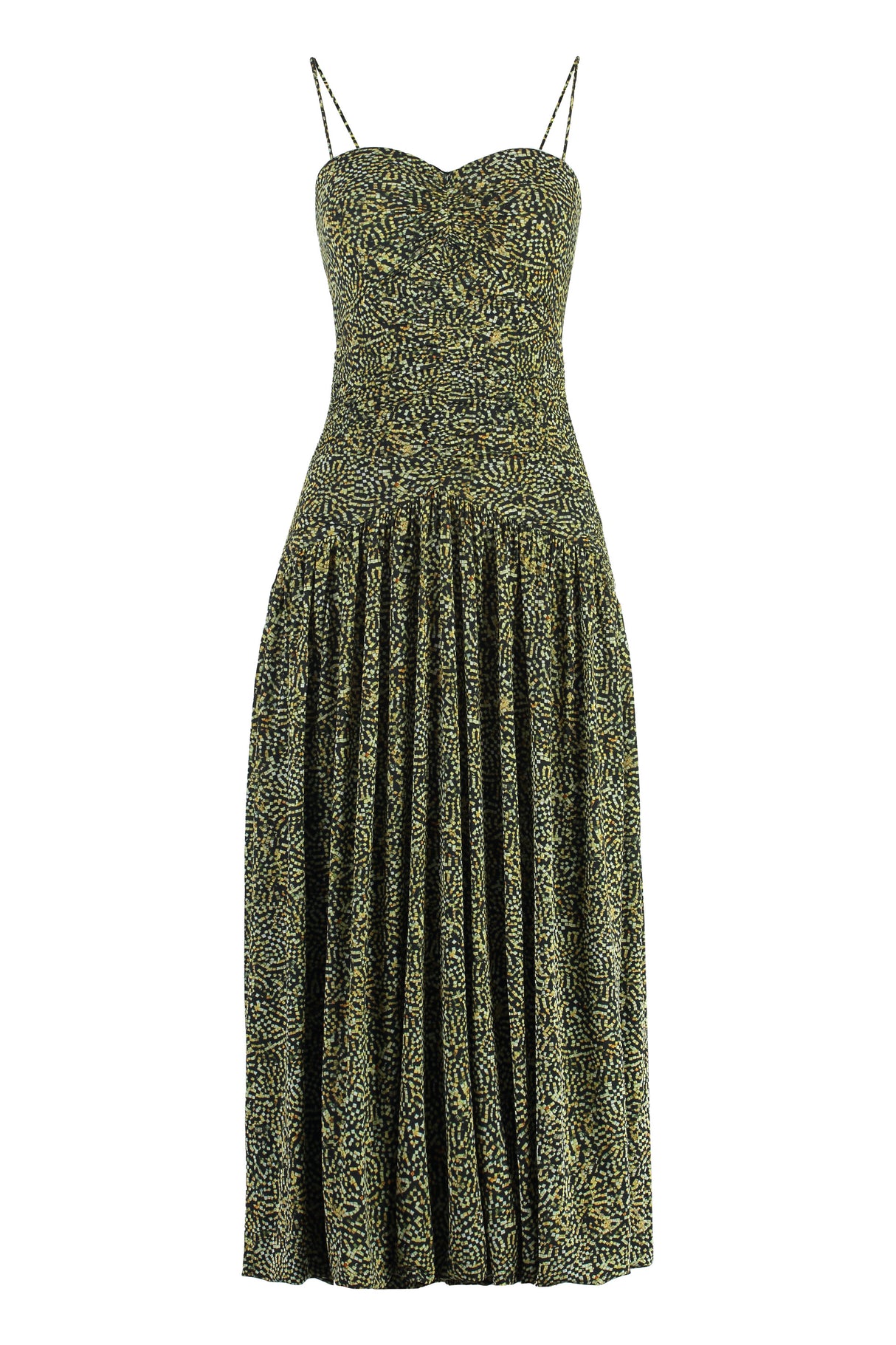 ISABEL MARANT Green Draped Dress for Women - SS24 Collection