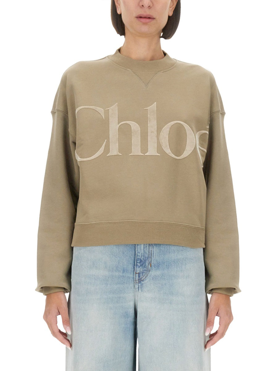 CHLOÉ Classic Logo Sweatshirt for Women - Size S