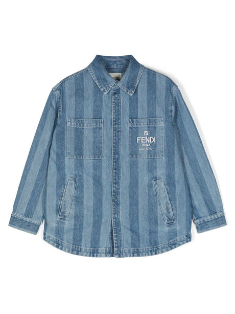 FENDI KIDS Mini Denim Blazer for Kids