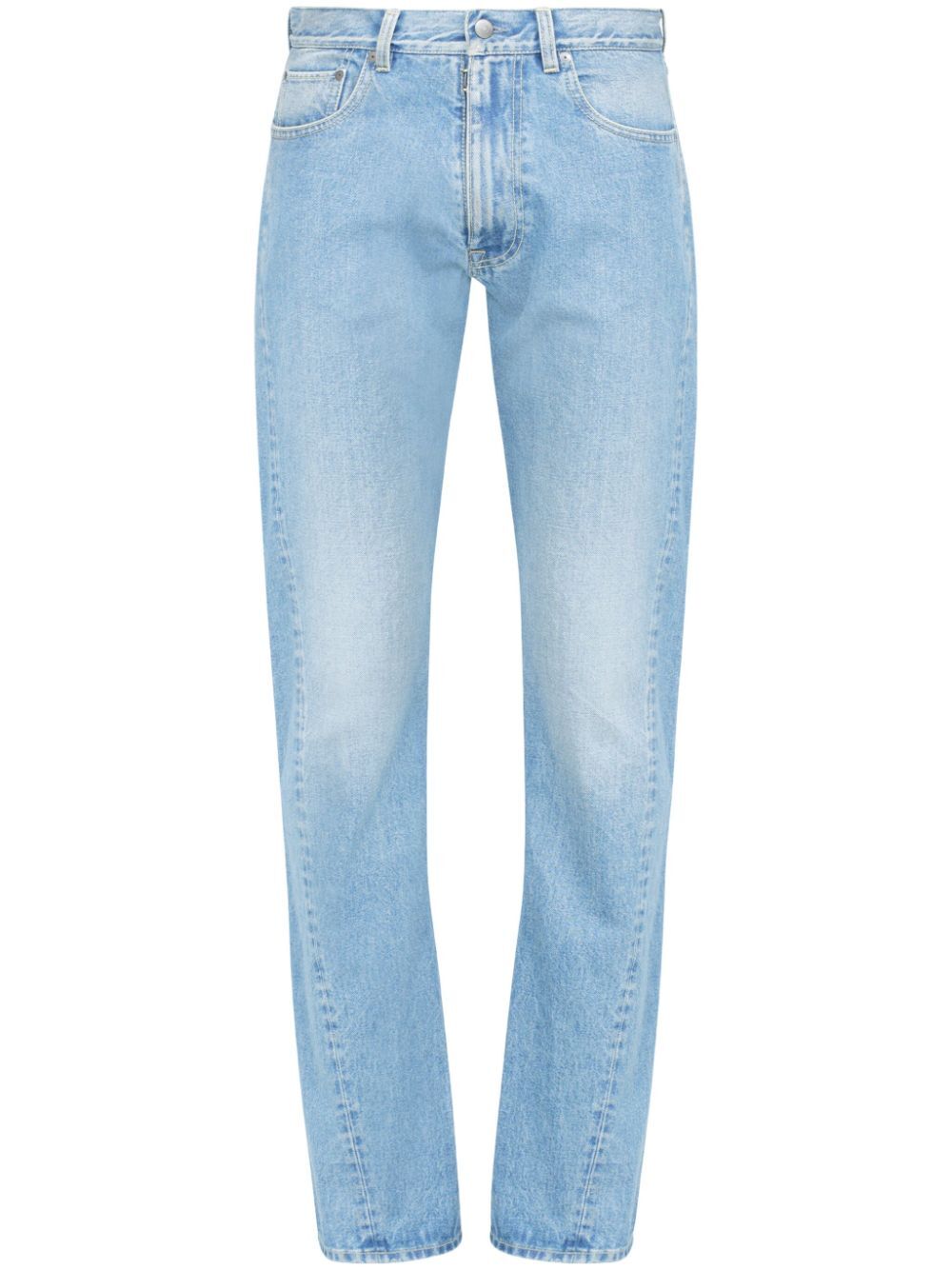 MAISON MARTIN MARGIELA Washed Denim Turn-Up Jeans for Women