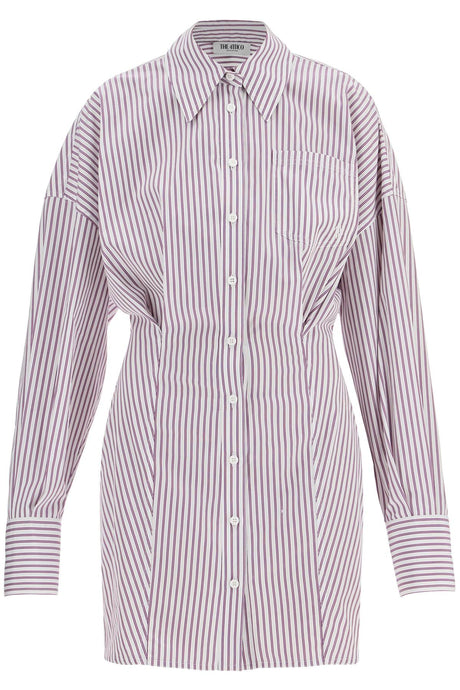 THE ATTICO Chic Mini Shirt Dress with Stripes for Women