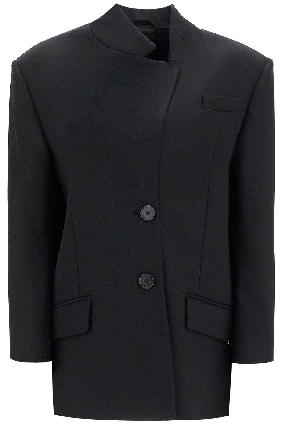 THE ATTICO Asymmetric Wool Blazer - Size 38