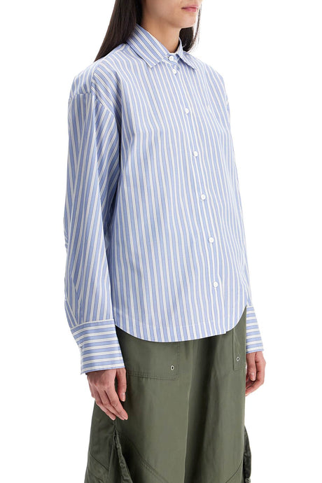 THE ATTICO Oversized Striped Cotton Shirt