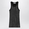 THE ATTICO Sleeveless Cotton Top with Crystals for Women