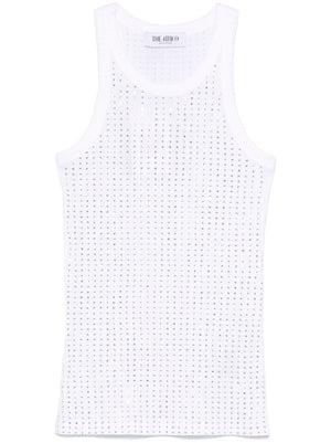 THE ATTICO Strass Embellished Sleeveless Tank Top