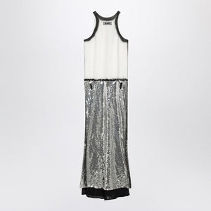 THE ATTICO MIDI DRESS WITH SEQUINS