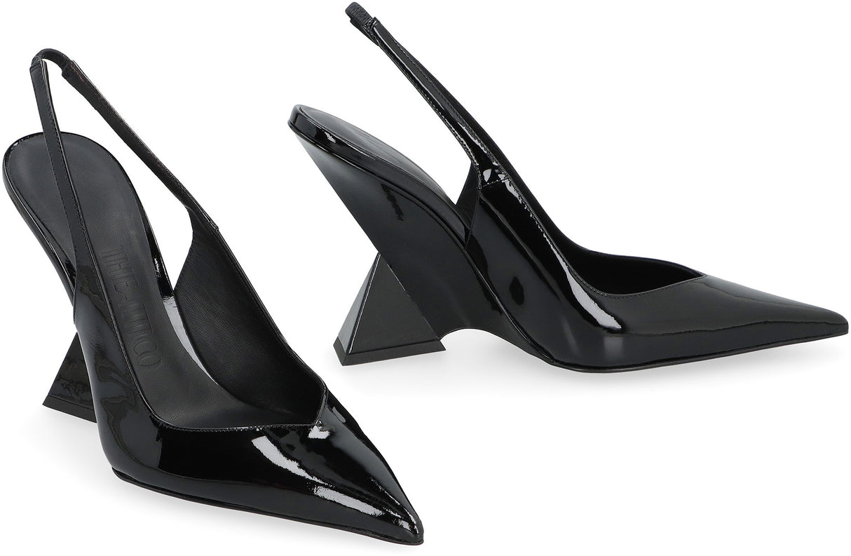 THE ATTICO Sculpted Heel Slingback Pumps