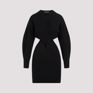 ALEXANDER MCQUEEN Chic Wool Mini Dress