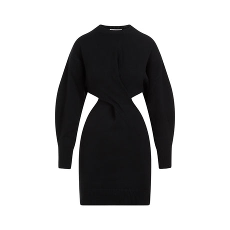 ALEXANDER MCQUEEN Chic Wool Mini Dress