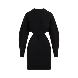 ALEXANDER MCQUEEN Chic Wool Mini Dress